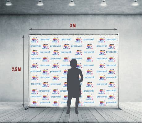 Стойка пресс-волл Джокер (joker) для фотозоны, 3 на 2,5 метра