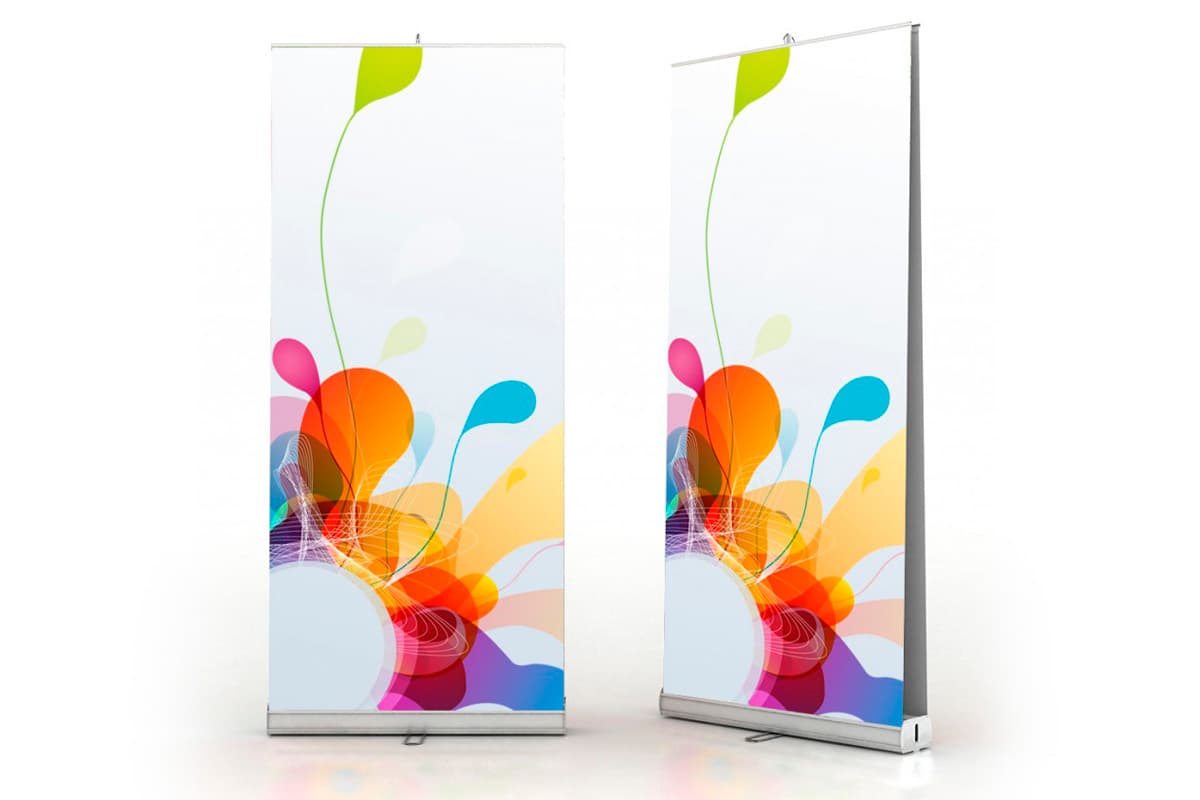 Roll-up 85x200см мобильный выставочный стенд ролл-ап